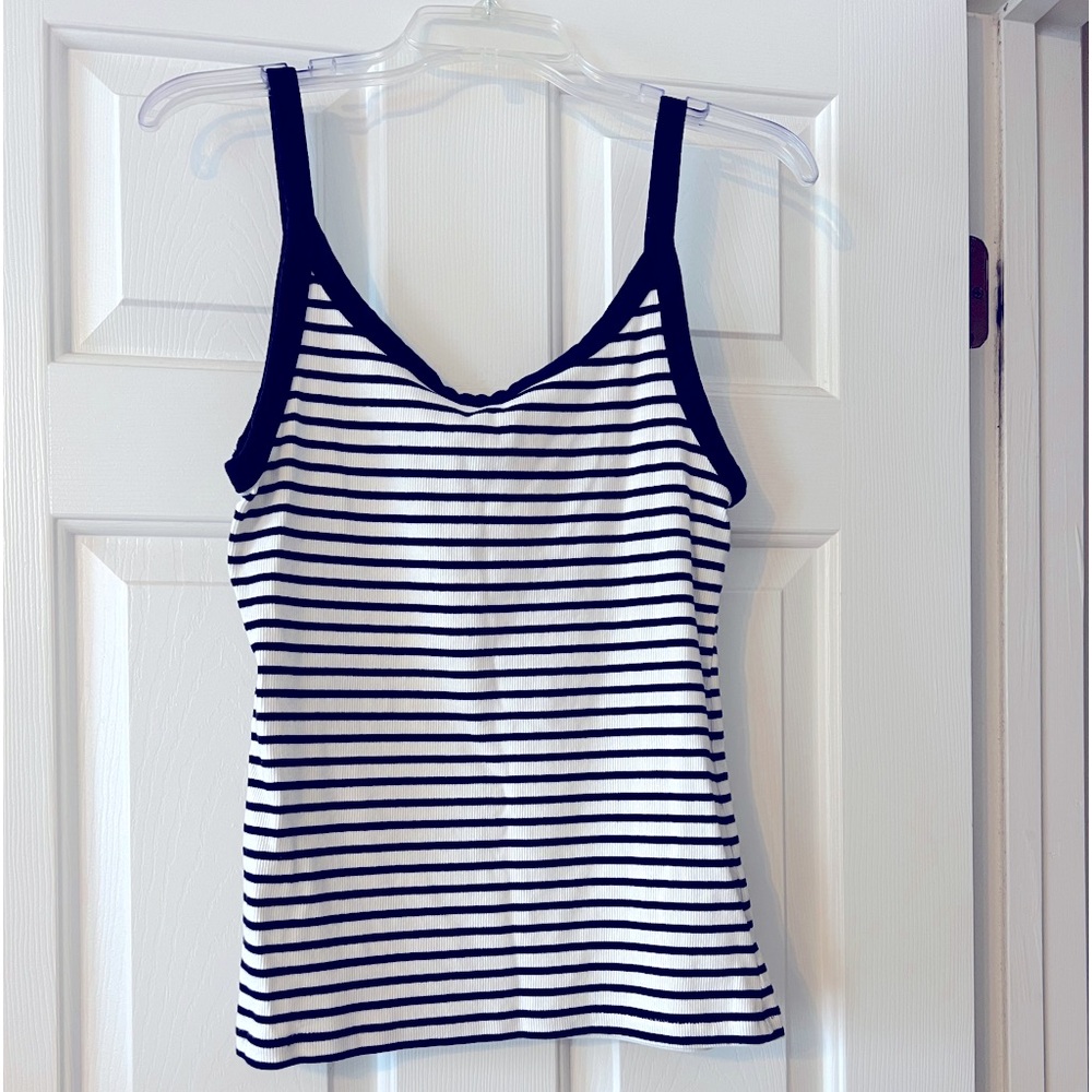 H&M black striped tank